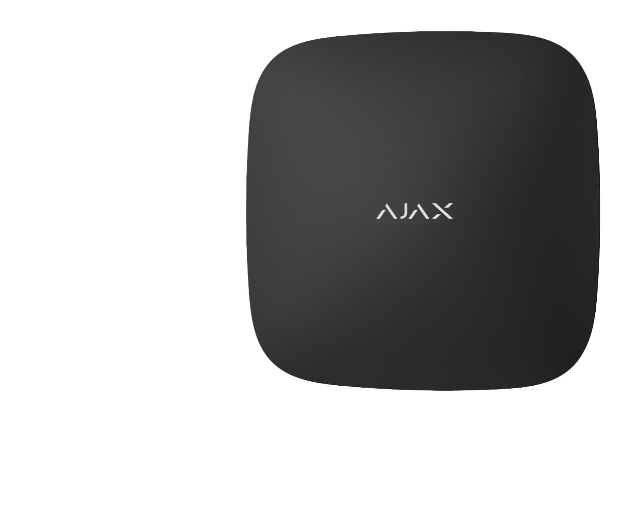 Centrale AJAX HUB2 (GSM + Ethernet) noire, avec fonction levée de doute